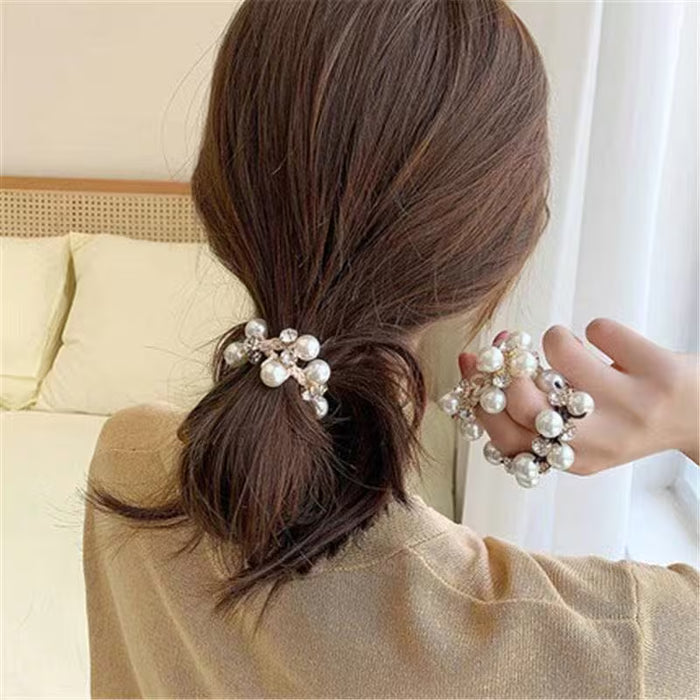 3pcs Lujoso Estilo Bohemio Hecho a Mano Trenzas de Perlas para el Cabello