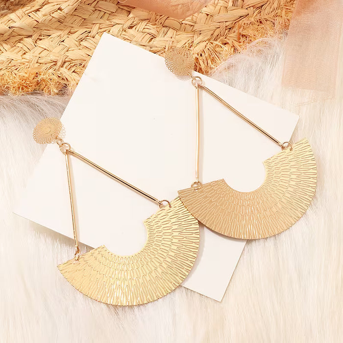 SHEIN Pendientes Geométricos Exagerados De Estilo Étnico Bohemio