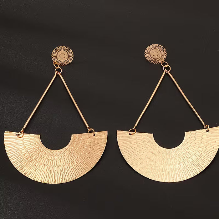 SHEIN Pendientes Geométricos Exagerados De Estilo Étnico Bohemio