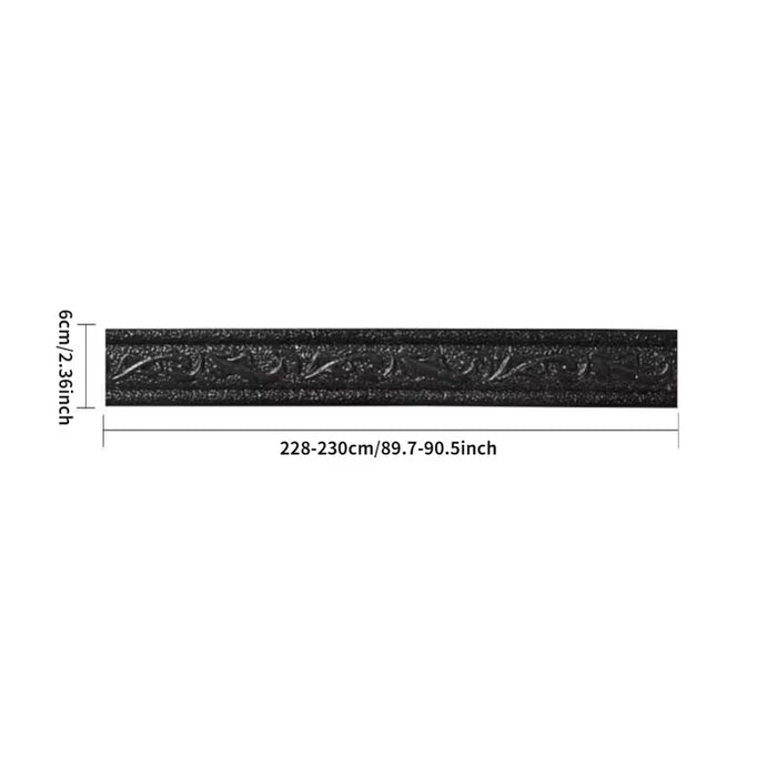 1pc Cinta de Espuma 3D para Borde de Pared 228*6cm/89.7*2.36inch