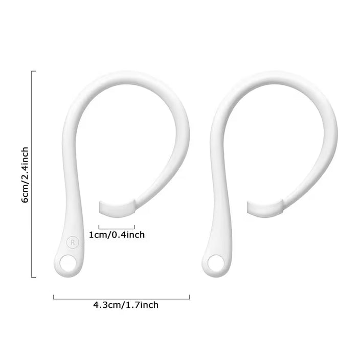 1 par de puntas de oído gancho anti-pérdida auriculares inalámbricos soporte de ajuste seguro