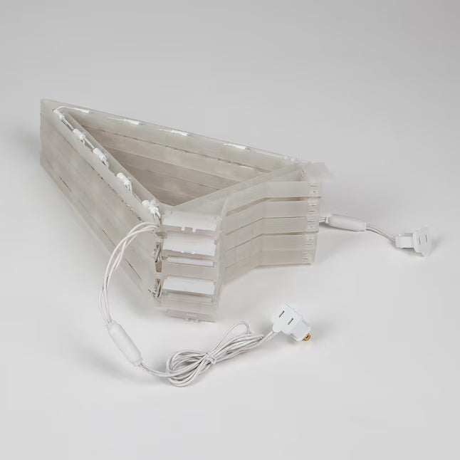 Adorno colgante en forma de estrella de 81 cm (32 pulgadas) con luces LED blancas.