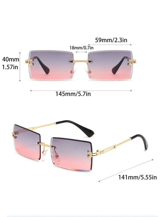 SHEIN 1 par de gafas de moda con marco cuadrado para mujer