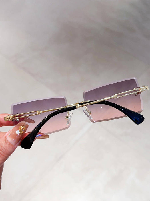 SHEIN 1 par de gafas de moda con marco cuadrado para mujer