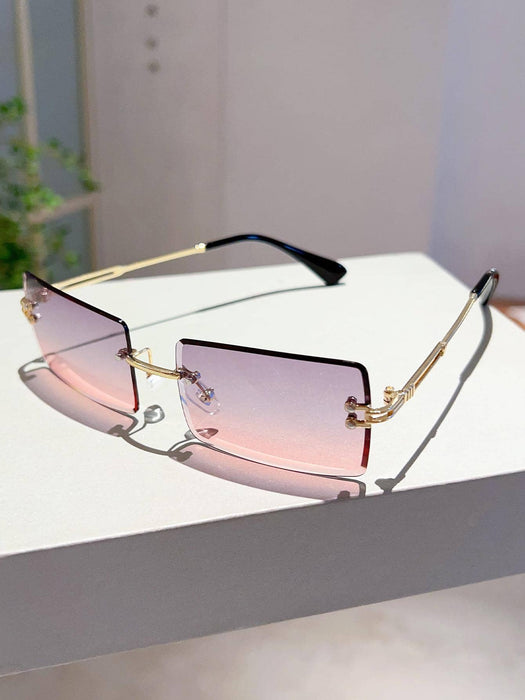 SHEIN 1 par de gafas de moda con marco cuadrado para mujer