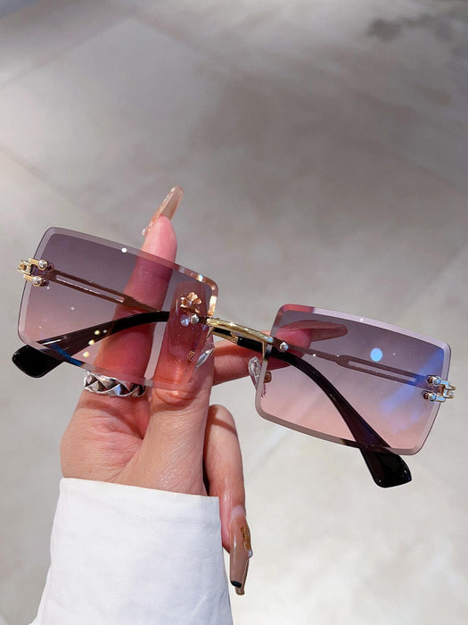 SHEIN 1 par de gafas de moda con marco cuadrado para mujer