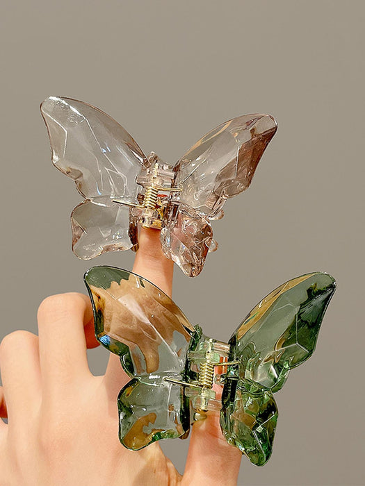 SHEIN 2 piezas Clips para el cabello de mujer con estilo de mariposa