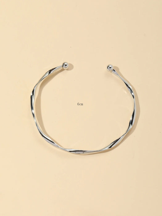 Pulsera de tira retorcida para mujeres minimalista y de moda