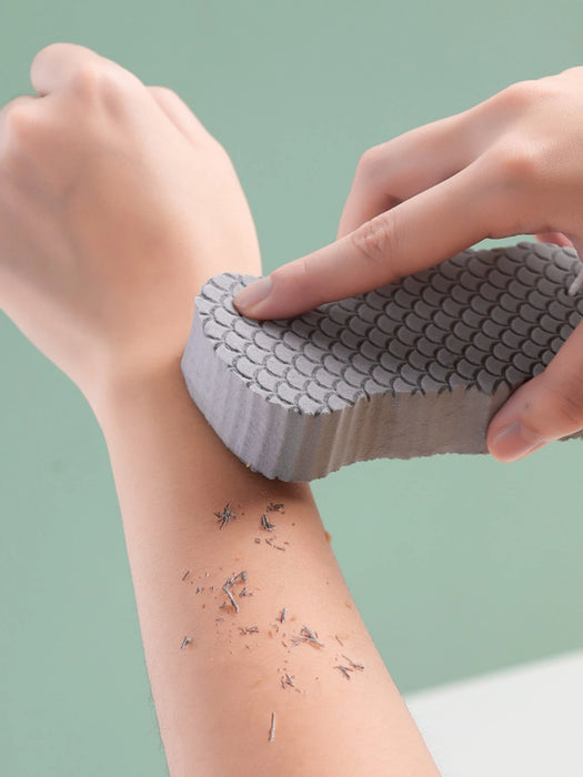 1 esponja de lufa universal con relieve 3D, herramienta de limpieza corporal.
