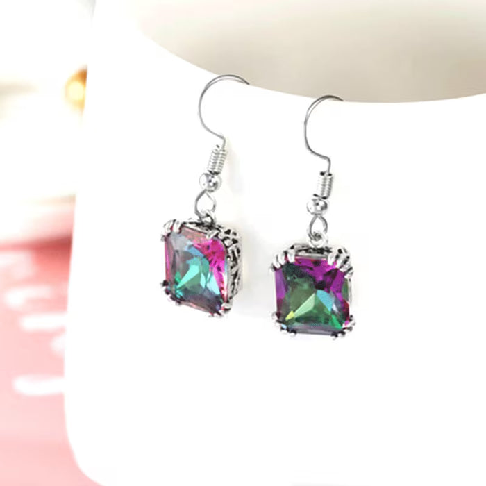 Juego de Collar y Pendientes Creativos y Versátiles para Mujer con Colgante Vintage para la Clavícula