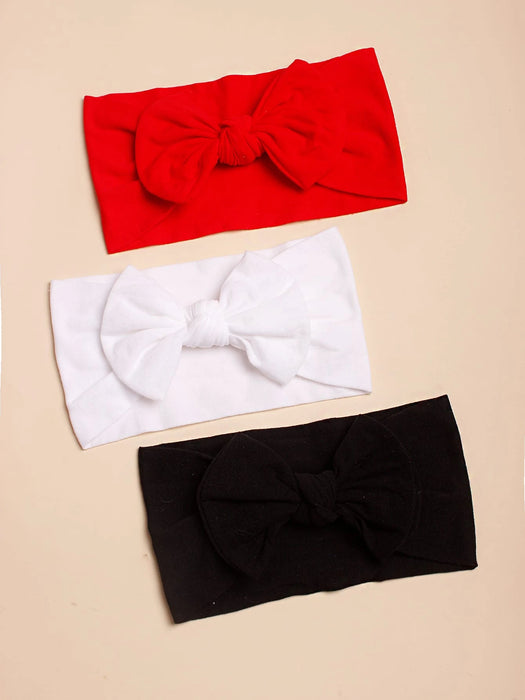 SHEIN 3 piezas Diademas suaves y elásticas de nailon de color caramelo