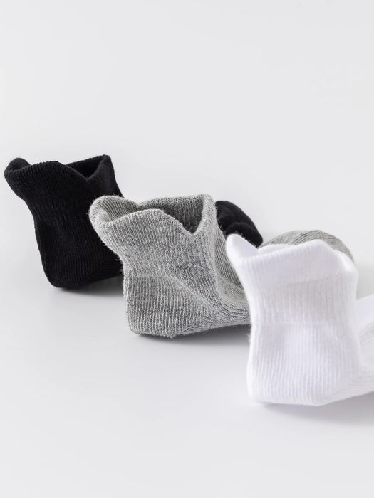 12 pares de Calcetines deportivos para niños básicos anti deslizantes
