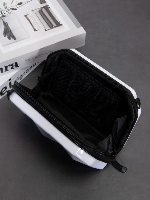 Shein Bolso bandolera mini con estampado de rombos tipo caja