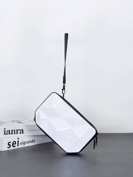 Shein Bolso bandolera mini con estampado de rombos tipo caja