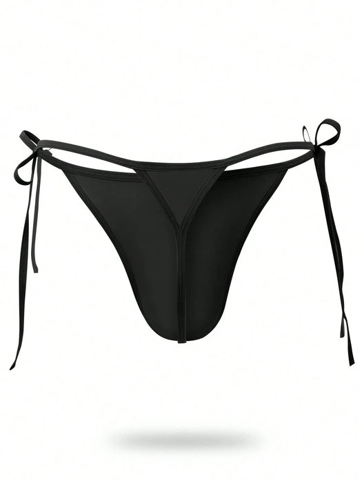 SHEIN DrisQ DrisQ Hombres Tanga con cordón lateral unicolor