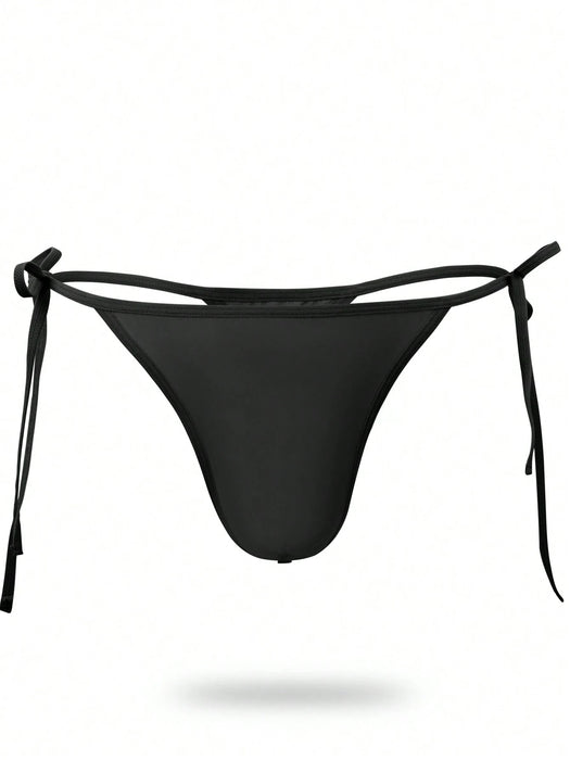 SHEIN DrisQ DrisQ Hombres Tanga con cordón lateral unicolor