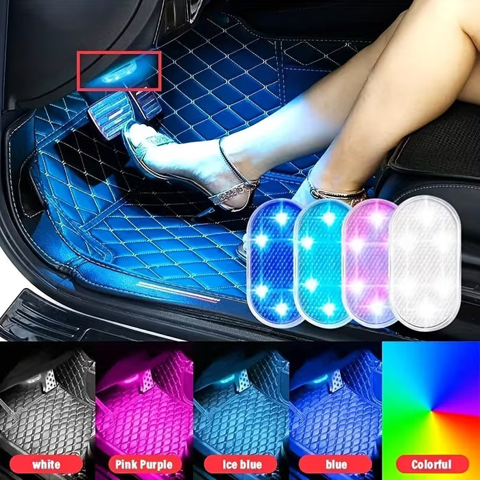 Luces ambientales interiores para coche cambian de color