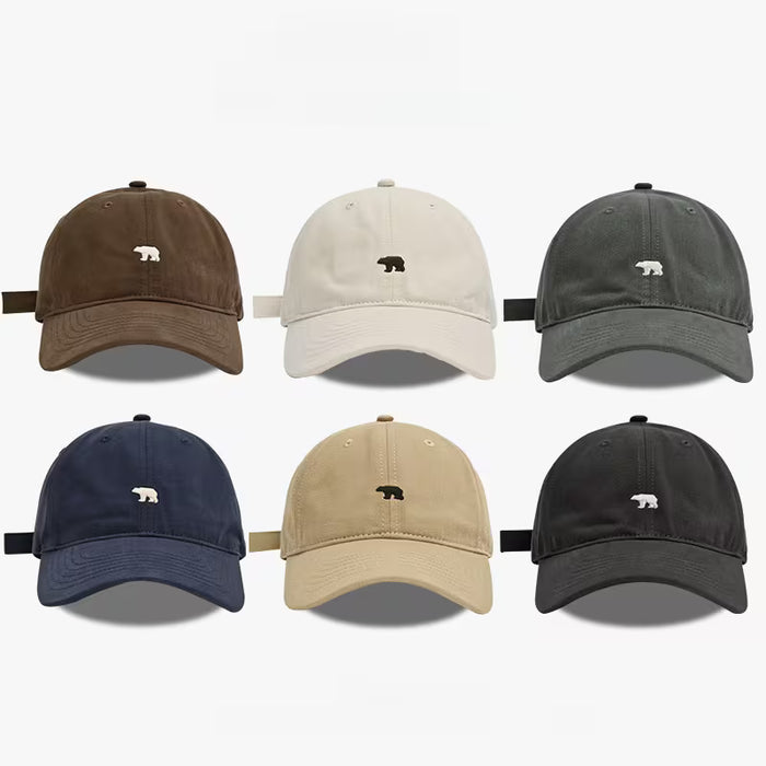 1 Gorra de béisbol unisex con bordado de oso polar