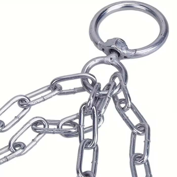 SHEIN 1PC Bolsa De Boxeo Sin Relleno, Saco De Arena Colgante Sanda Con Ganchos De Cadena De Metal