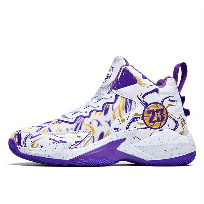 Zapatos de baloncesto altos para hombre, deportivos antideslizantes y amortiguadores
