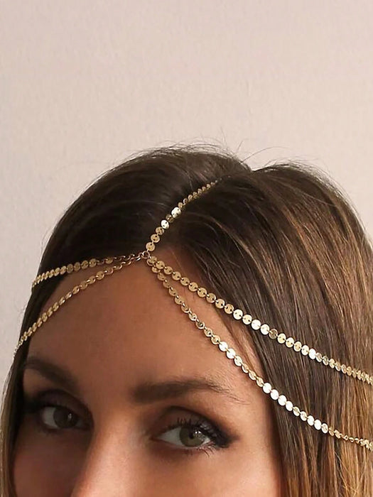 SHEIN 1 pieza Cadena para la cabeza estilo bohemio