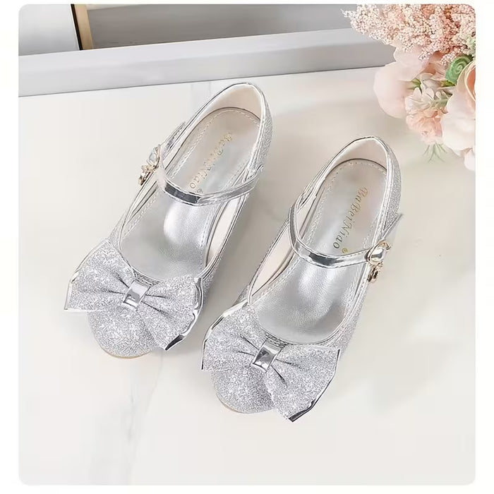 Zapatos de Vestir para Niñas Mary Jane Bailarinas con Tacón Bajo Estilo Princesa