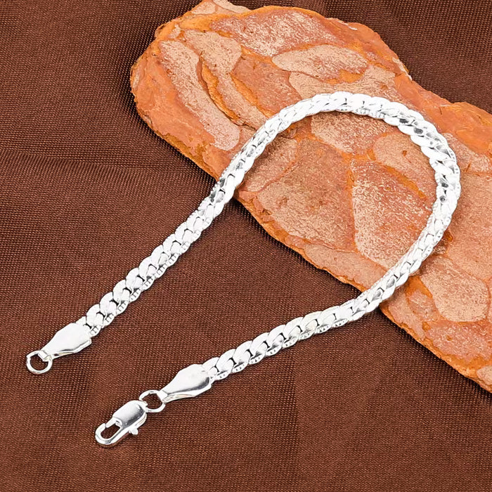 Pulsera de Brazalete con Cadena Infinita para Mujer