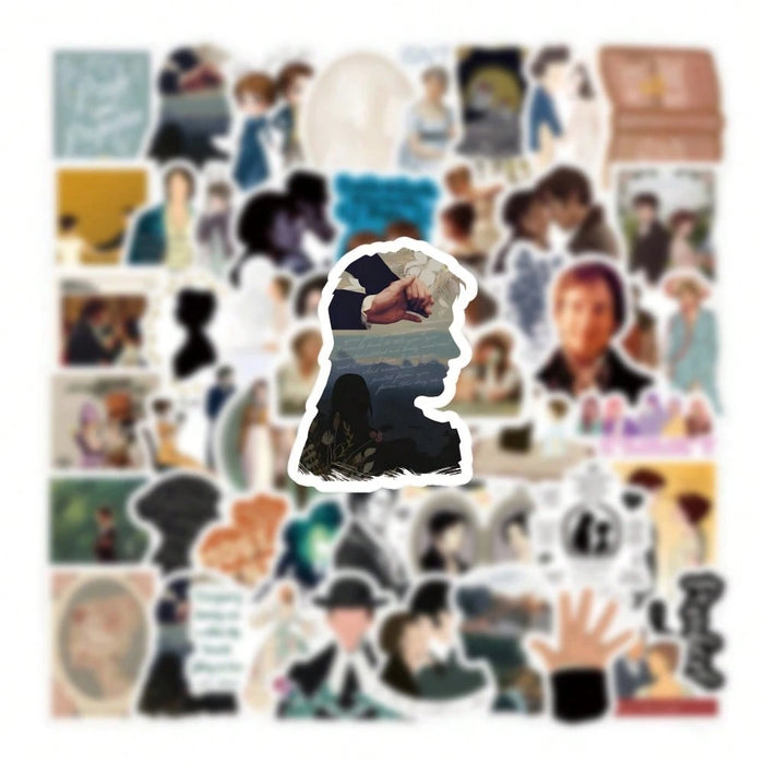 SHEIN 60 piezas Pegatinas de Orgullo y Prejuicio, pegatinas de grafiti estéticas