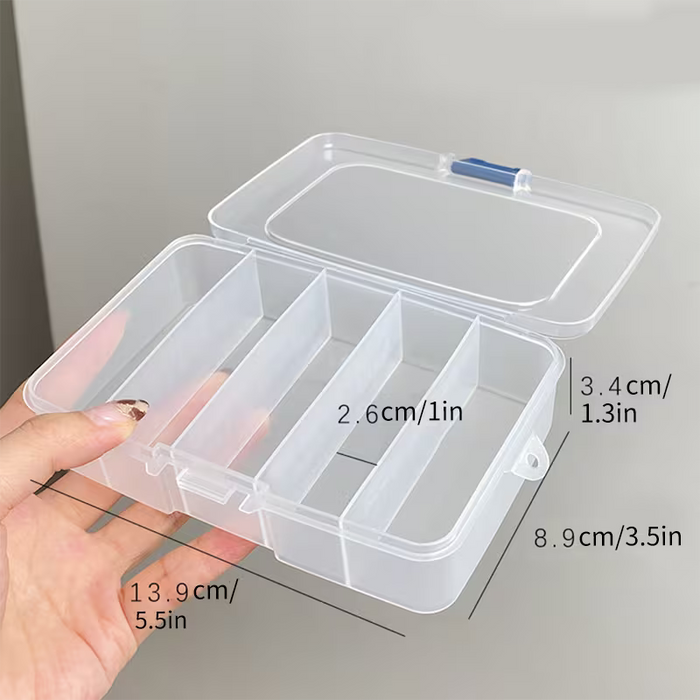 Caja de Almacenamiento de Cinco Compartimentos