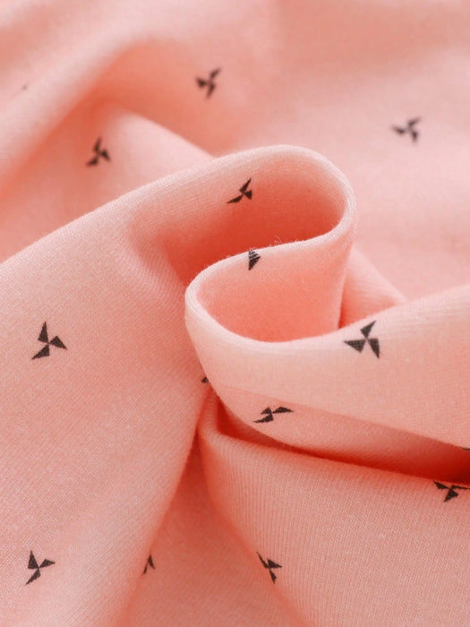 SHEIN Polo de punto suave para bebé niño con estampado de molino de viento y mangas cortas