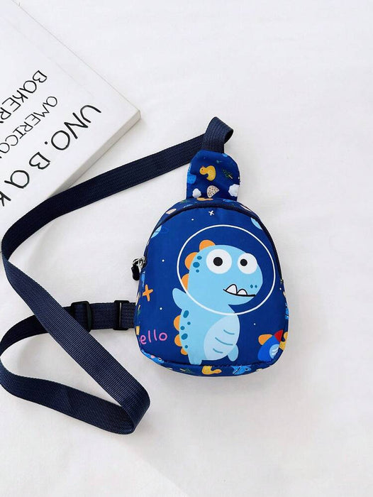 Bolso de pecho para niños con estampado de unicornio