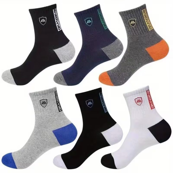 Pack de 10 pares de calcetines Shield, calcetines de media pantorrilla para hombre