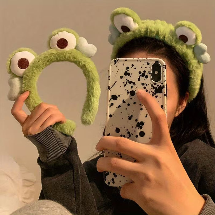 Diadema  de Rana de Dibujos Animados Lindos, Ojos Grandes