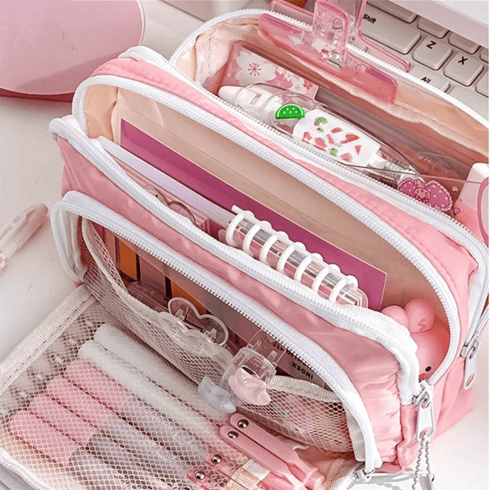 Shein 1 estuche grande para lápices Macaron