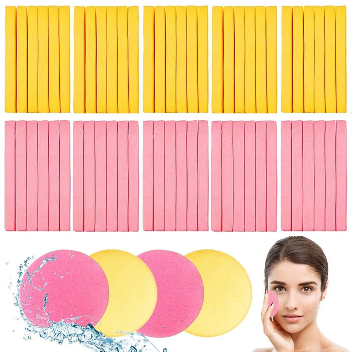 SHEIN 120 Piezas Esponja Facial Comprimidas Para Remoción De Maquillaje