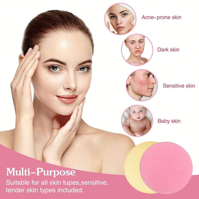 SHEIN 120 Piezas Esponja Facial Comprimidas Para Remoción De Maquillaje