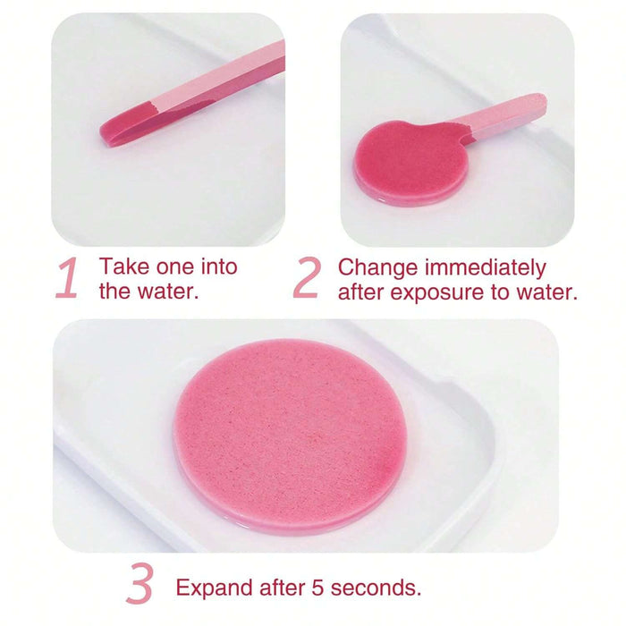 SHEIN 120 Piezas Esponja Facial Comprimidas Para Remoción De Maquillaje