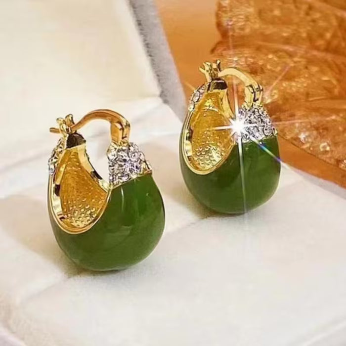 Pendientes Cortos De Gota De Agua Versátiles De Moda