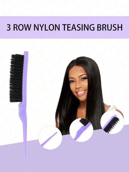 SHEIN Set de 3 piezas de cepillos para peinar el cabello hacia atrás
