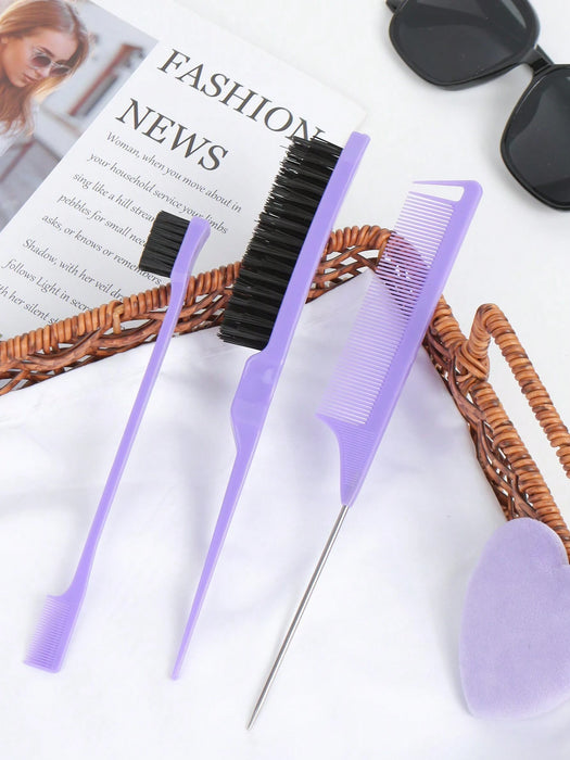 SHEIN Set de 3 piezas de cepillos para peinar el cabello hacia atrás