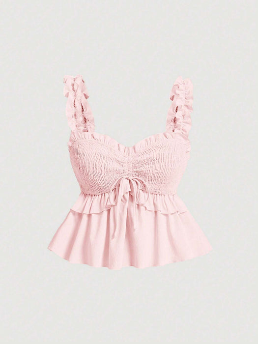 SHEIN MOD Top De Camisola De Tirantes Con Cordón