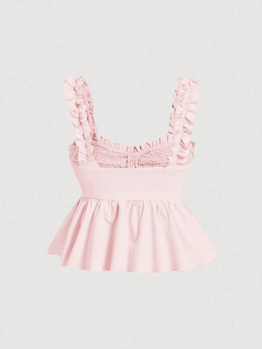 SHEIN MOD Top De Camisola De Tirantes Con Cordón