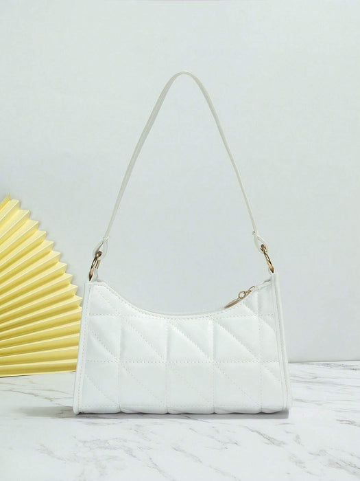 SHEIN Moderna Bolsa De Hombro De Hilo Bordado De Pu