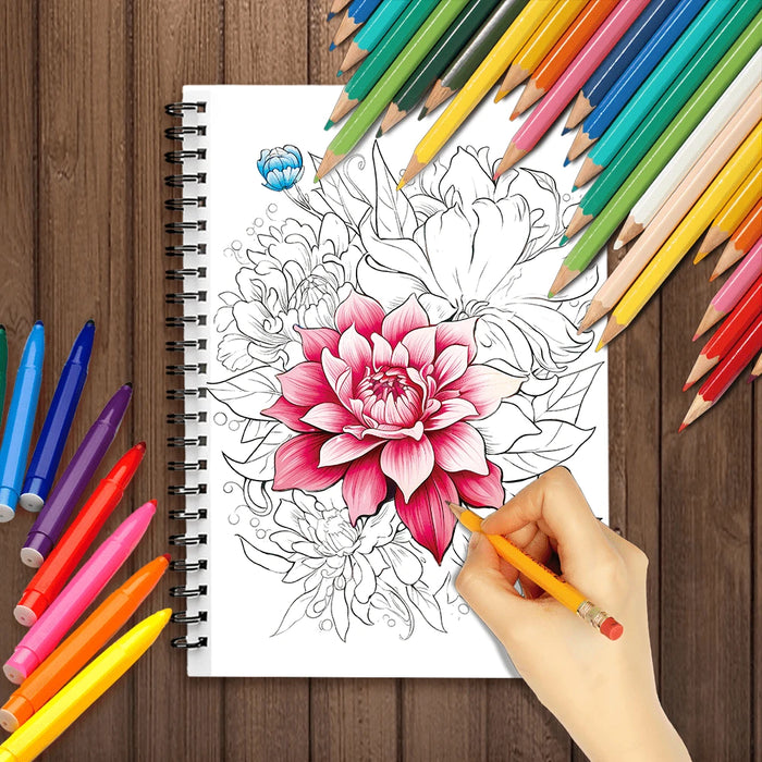 SHEIN Libro para colorear para mujeres adultas