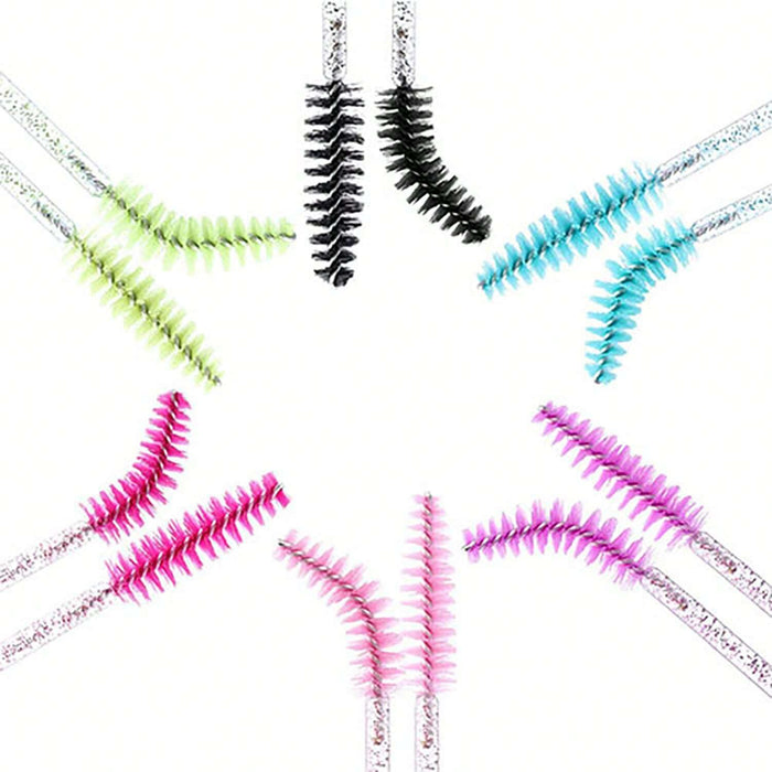 Shein 50 piezas Cepillo de Máscara tipo Spoolie para Extensión de Pestañas/Cejas
