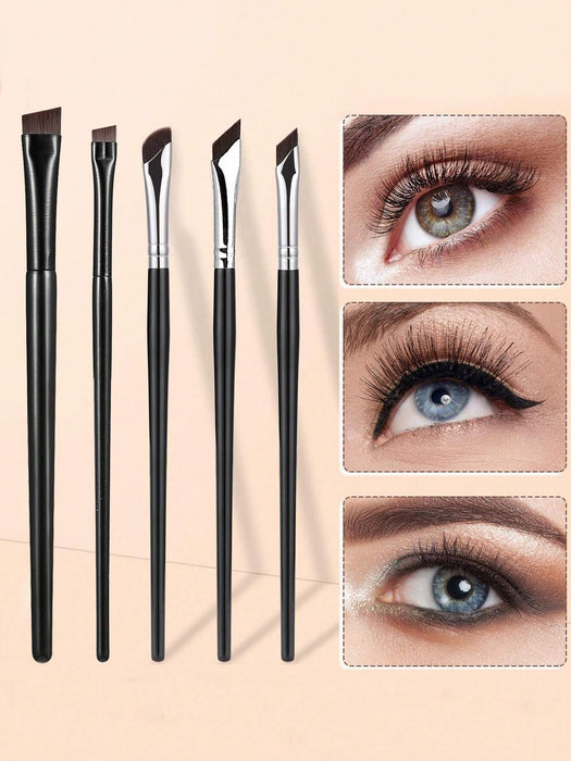 Shein 5 piezas de brochas de maquillaje de precisión para ojos