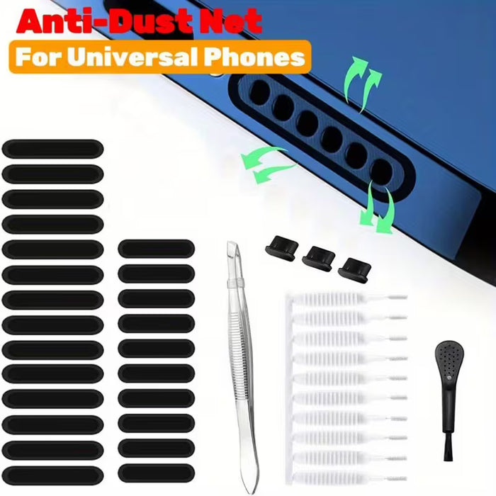 41pcs de pegatinas de malla antipolvo para altavoces de teléfonos móviles