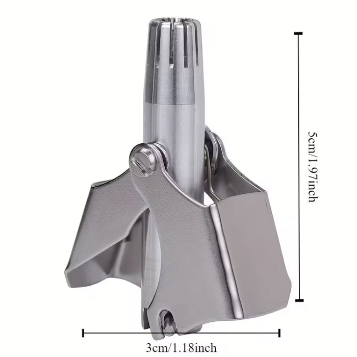 Set de 2 Cortapelos Portátiles de Acero Inoxidable para Nariz