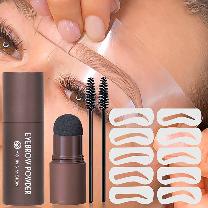 SHEIN Kit de polvo para cejas de aplicación en un paso – Este polvo fijador de cejas