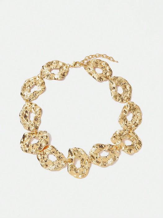 SHEIN X Lucía Bellido SHEIN SXY Collar Fashion Dorado Adequado Para Fiesta y Reunión